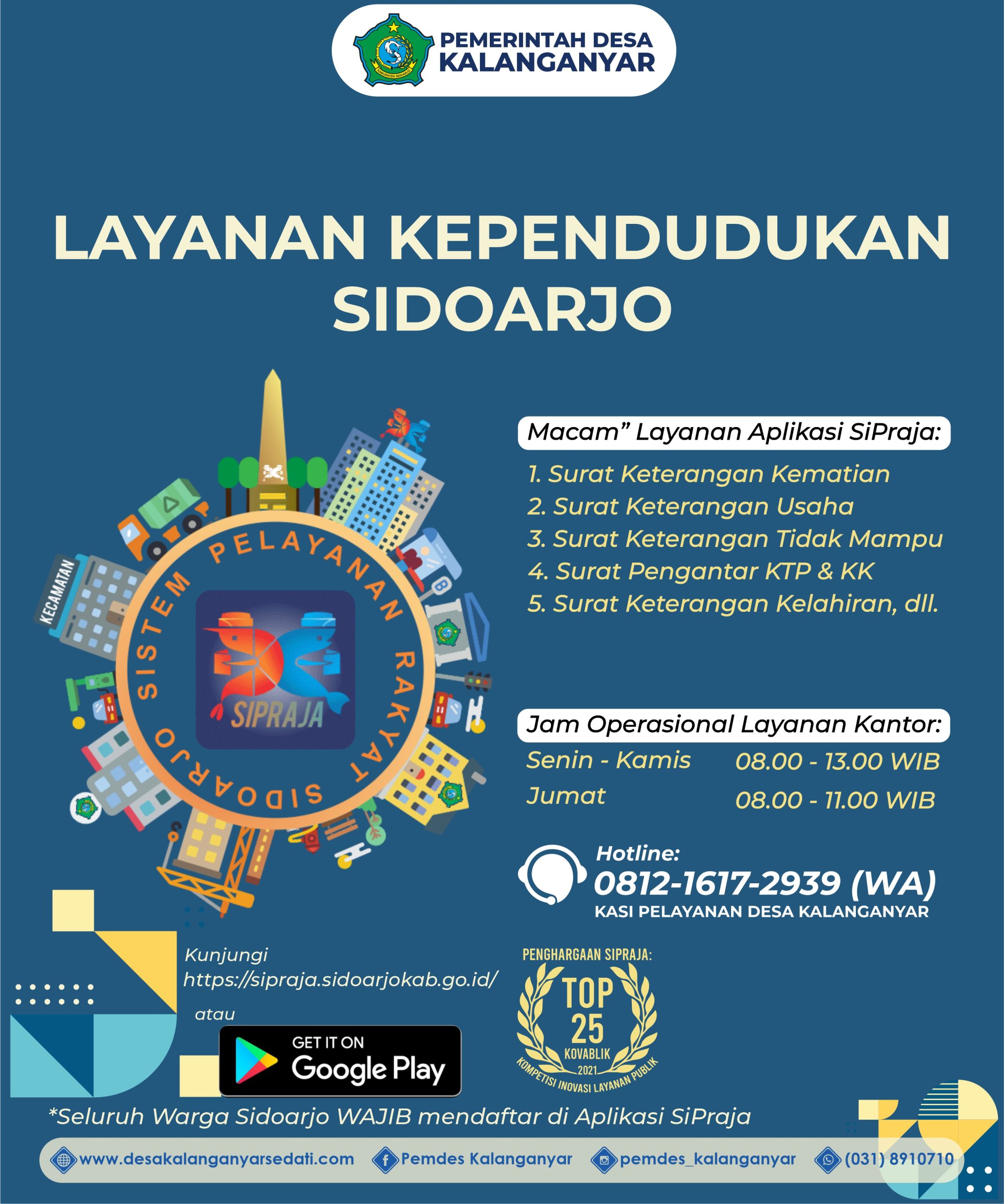 Layanan Kependudukan Sidoarjo (SiPraja)